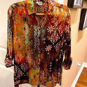 TIANELLO TOP- size small, multi-colored
